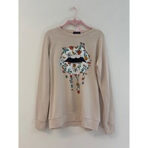 Zutter USA Crewneck Pullover Sweater Lips‎ Womens S French Terry NEW